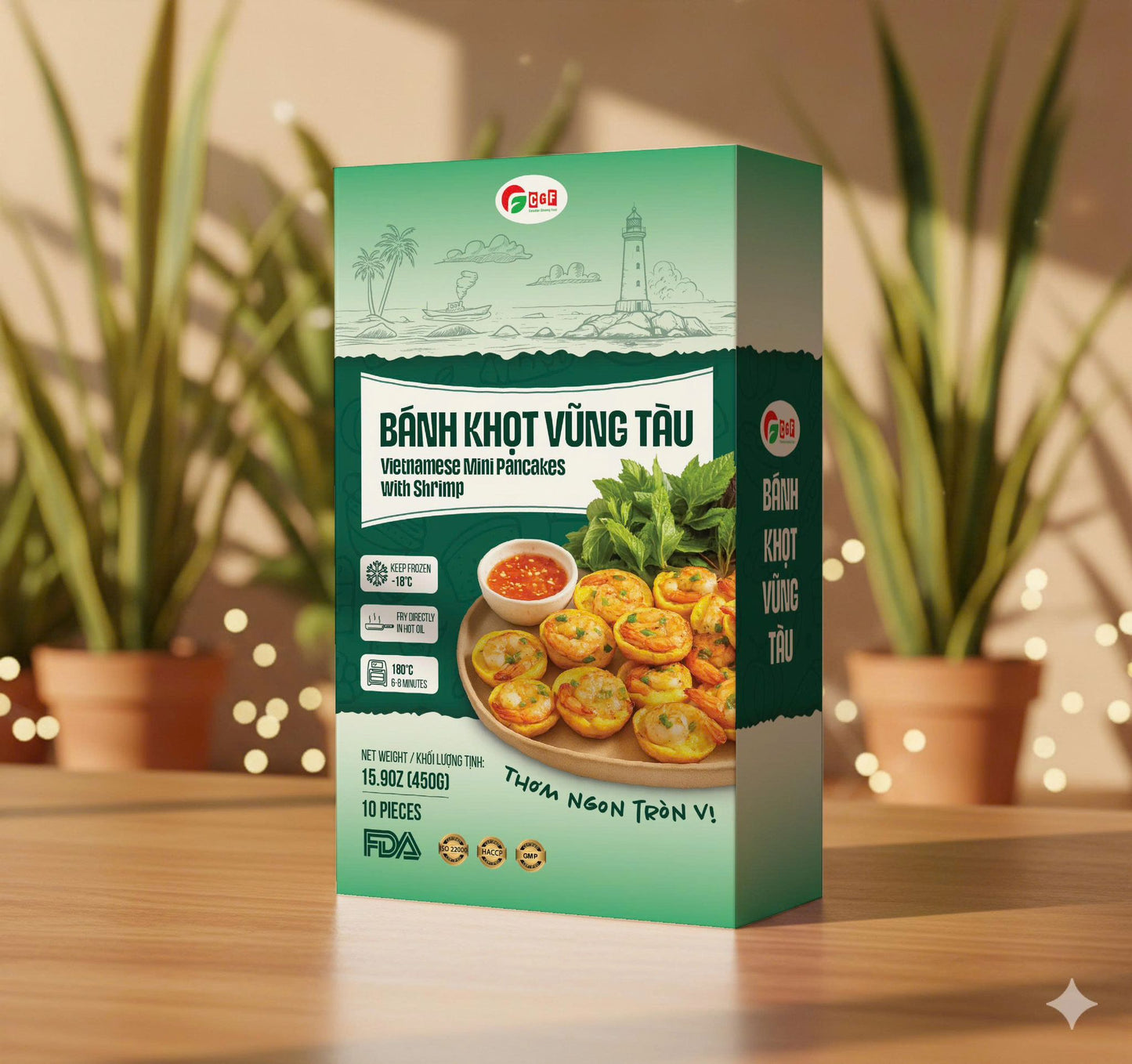 CGF: Vietnamese Mini Pancakes with Shrimp (Bánh Khọt Vũng Tàu)