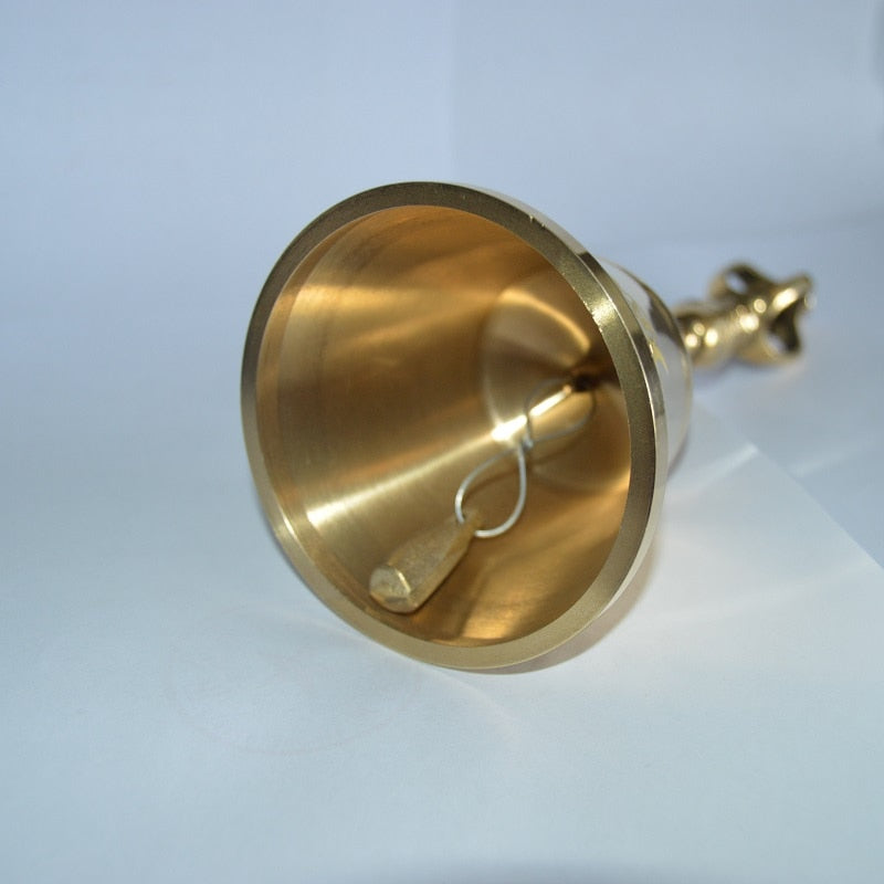 Altar Bell triple moon Pentagram Ritual Brass Bells wicca prop ceremony Divination Astrology tool witchcraft Supplies for altar