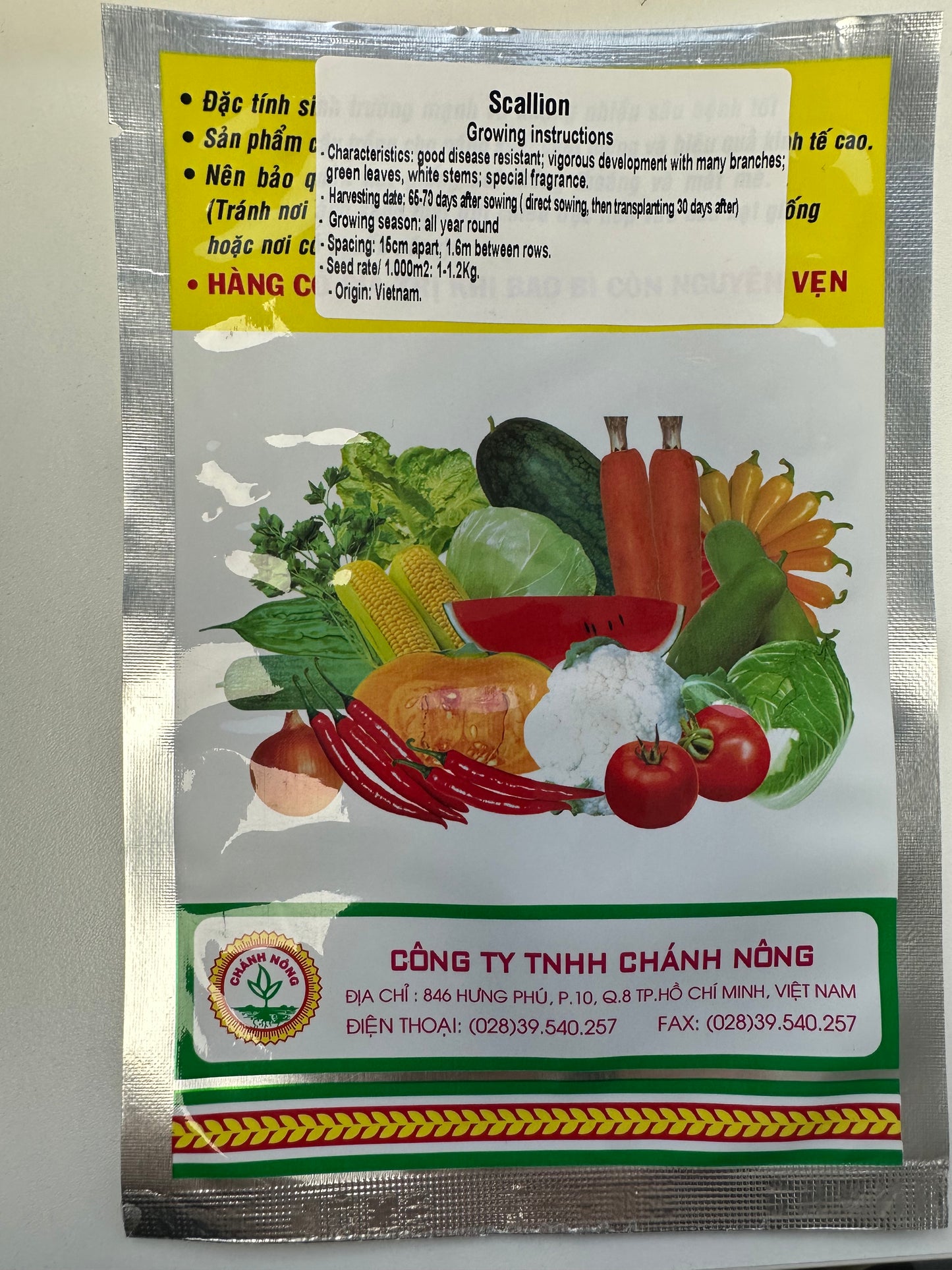 Chánh Nông – Graines d'oignon vert de qualité supérieure (Hành Lá)