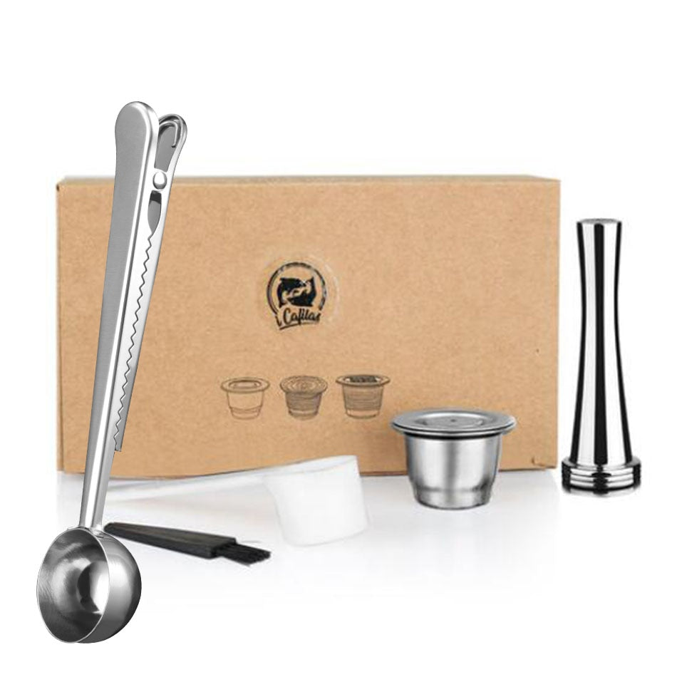 ICafilas Stainless Steel Refillable Reusable For Nespresso Coffee Capsule Cafeteira Filter for Essenza Mini & Citi