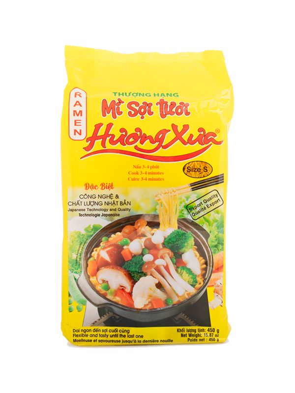 052. HUONG XUA Premium Noodle size S (450g, 14 bags/case)