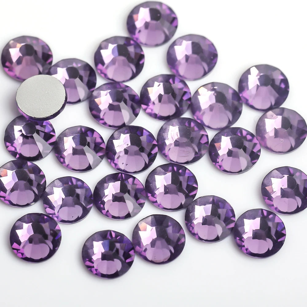 Glitter Crystal стразы Non Hotfix Rhinestones DIY Glass Rhinestone Flatback Diamond Nails Crystals Strass For Nail Charms Dress