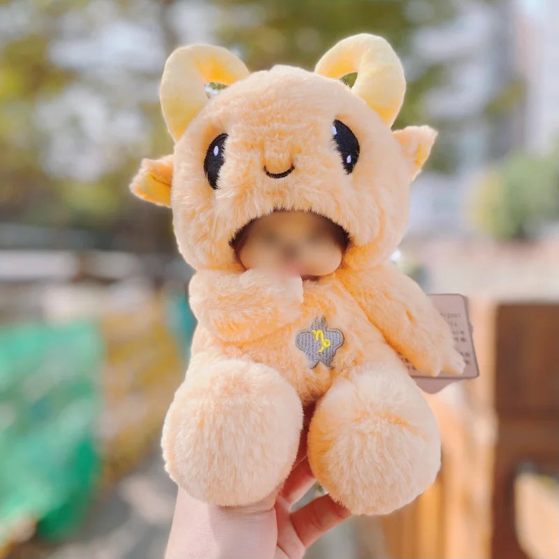 Thú Nhồi Bông Hoạt Hình Dễ Thương 12 Con Giáp Tư Thế Ngồi Biến Hình Siêu Dễ Thương Quà Tặng Đồ Chơi Sang Trọng Phụ Kiện Anime
