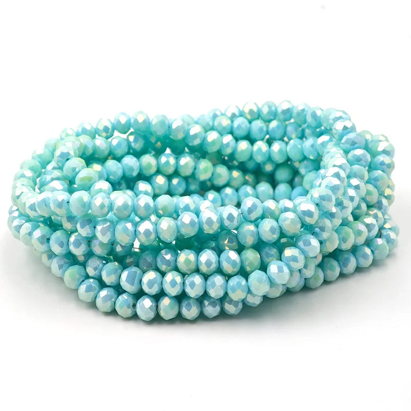 Colorful 2/3/4/6/8/10mm Austria Faceted Crystal Glass Beads For Jewelry Making DIY Accessories