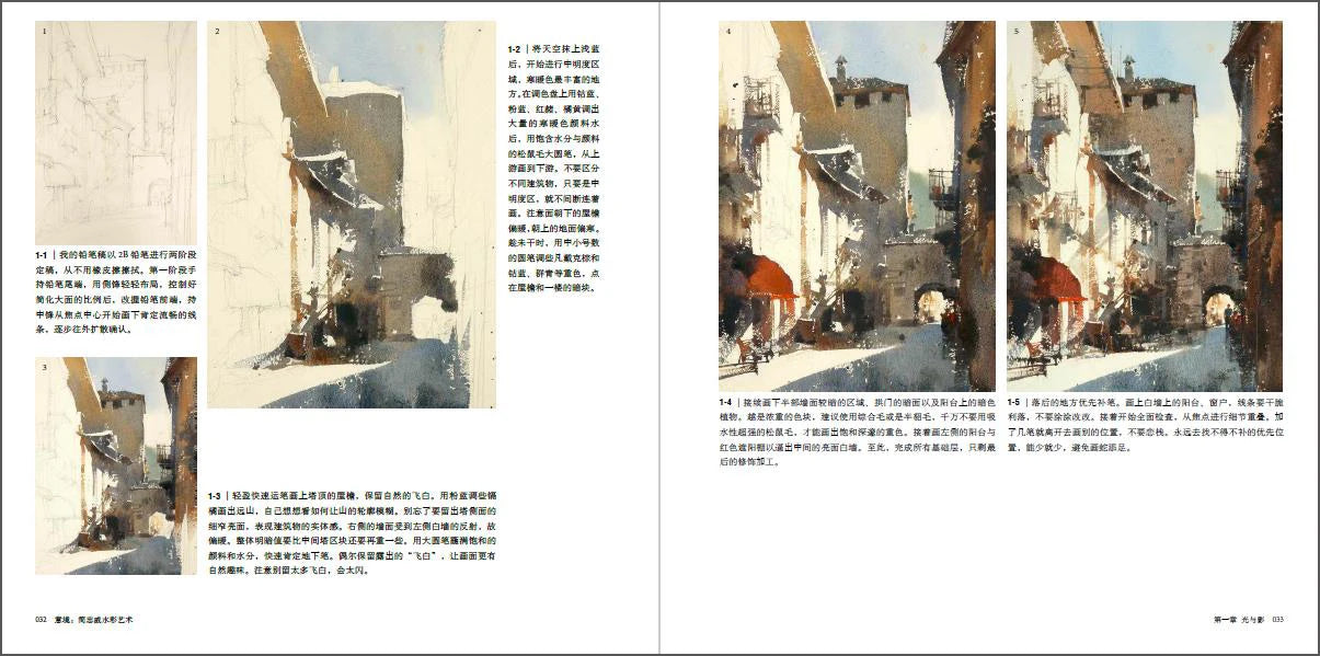 Yi Jing Artistic Conception (Jian Zhongwei watercolor art painting drawing book ) Chien Chung- WEI Art of Painting