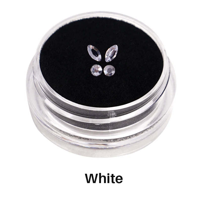 4Pcs/Box Dental Crystal Fashion Teeth Gems Beauty Diamond Tooth Jewelry Ornaments Butterfly Tooth Gems Teeth Jewelry Gem Decor