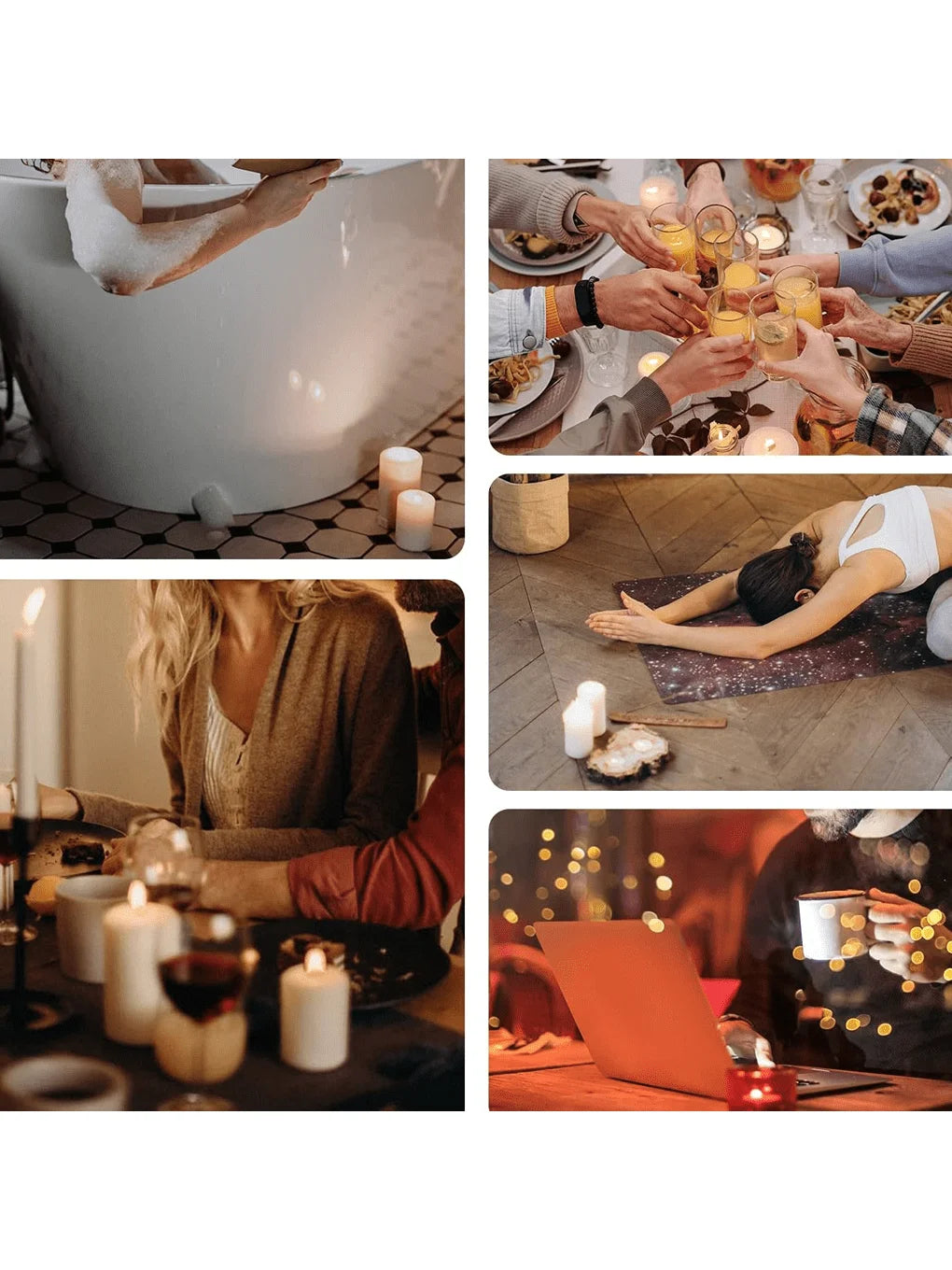 100 Pieces/200 Pieces for Cherry Wood Candle Wicks for Candles, Wooden Candle Wicks, Smokeless Ringing, with Iron Brackets, Candle Glue Dots, Candle Warning Labels DIY Candle Making