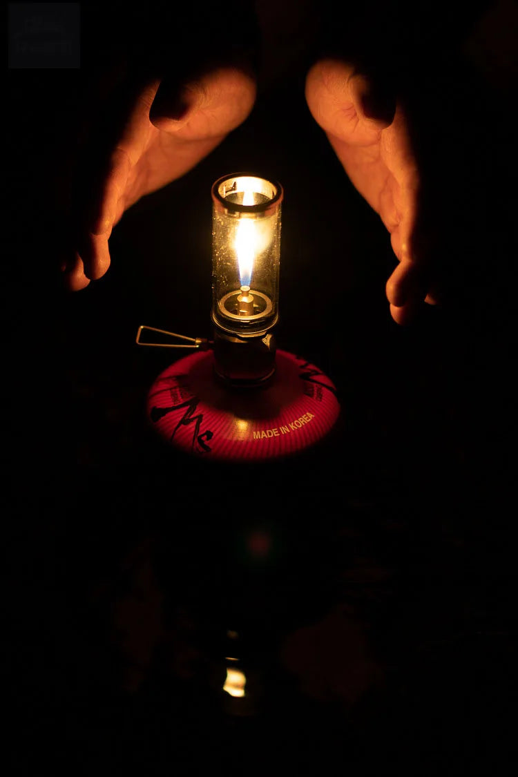 BRS-55 Dreamlike Candlelight Lamp Tent Lighting Equipment Camping Lamp Windproof Gas Candle Lamp Outdoor Camping Lights