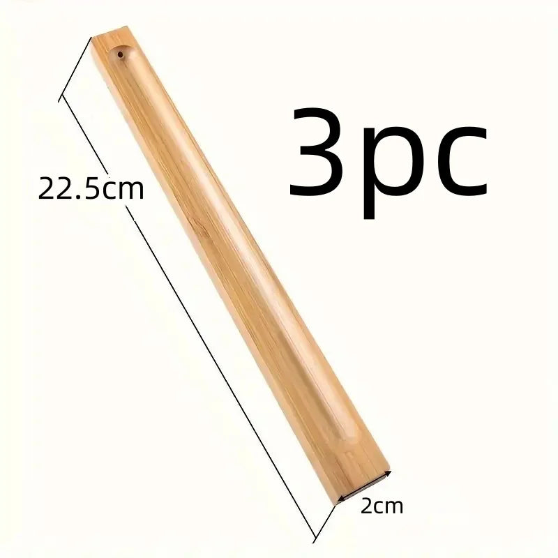 Handcrafted Bamboo Incense Holder Sandalwood Coil Base Serene Elegance Home Yoga Studio Decor Meditation Relaxation Accessory