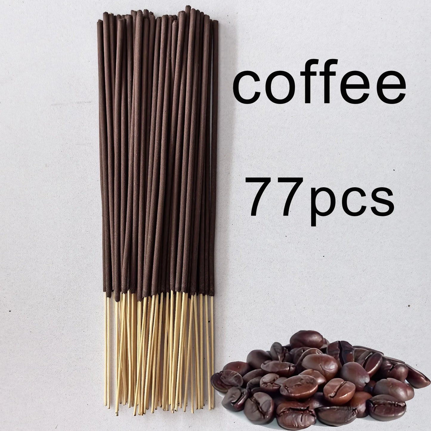 11/77/141Pcs, High-Grade Coffee-Scented Incense Sticks, Made of Natural Fragrance Powder, More Suitable for Those Who Love the Coffee Scent, a Must-Have for Home with Long-Lasting Fragrance