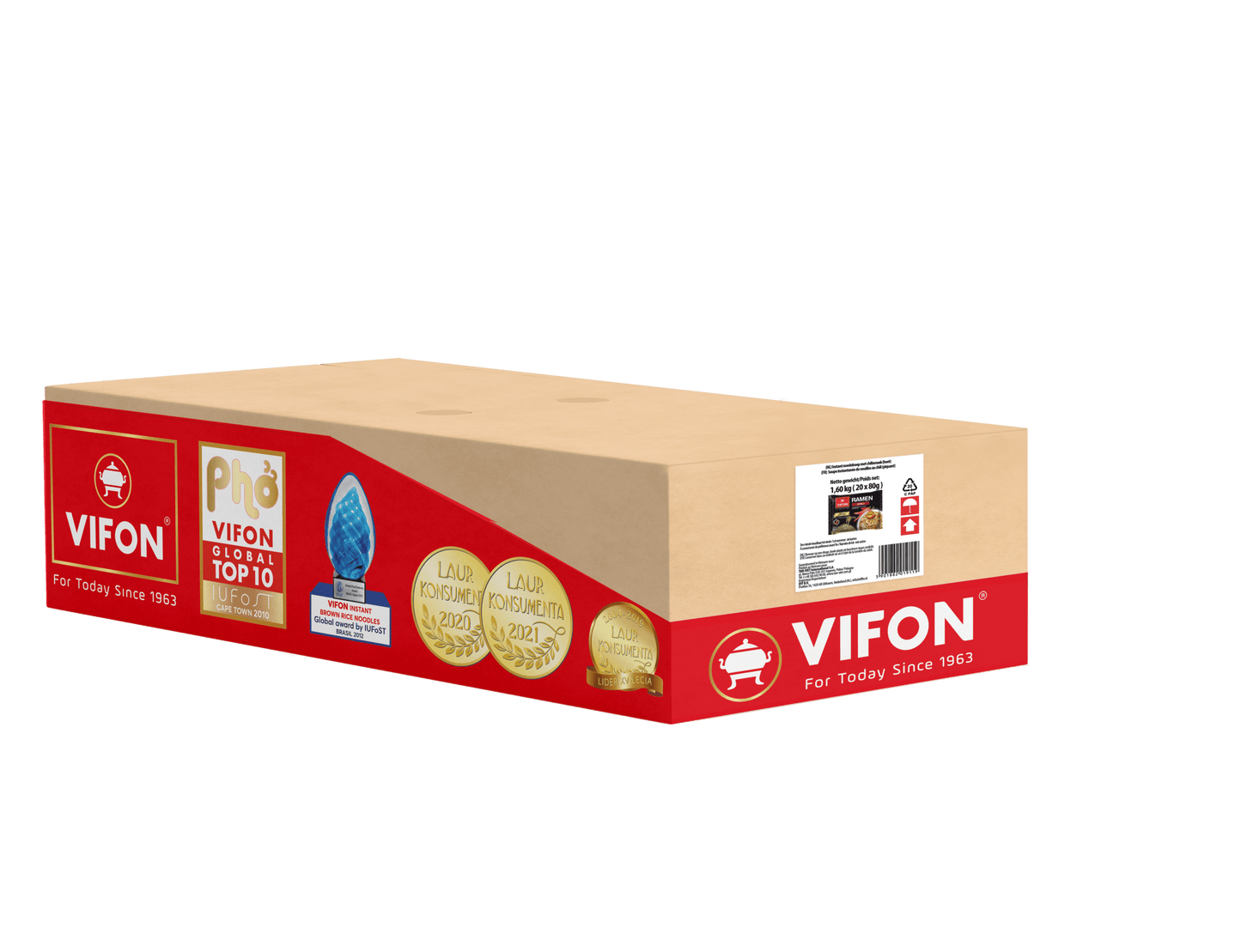 092. VIFON Ramen Piment 80g (Caisse de 20)