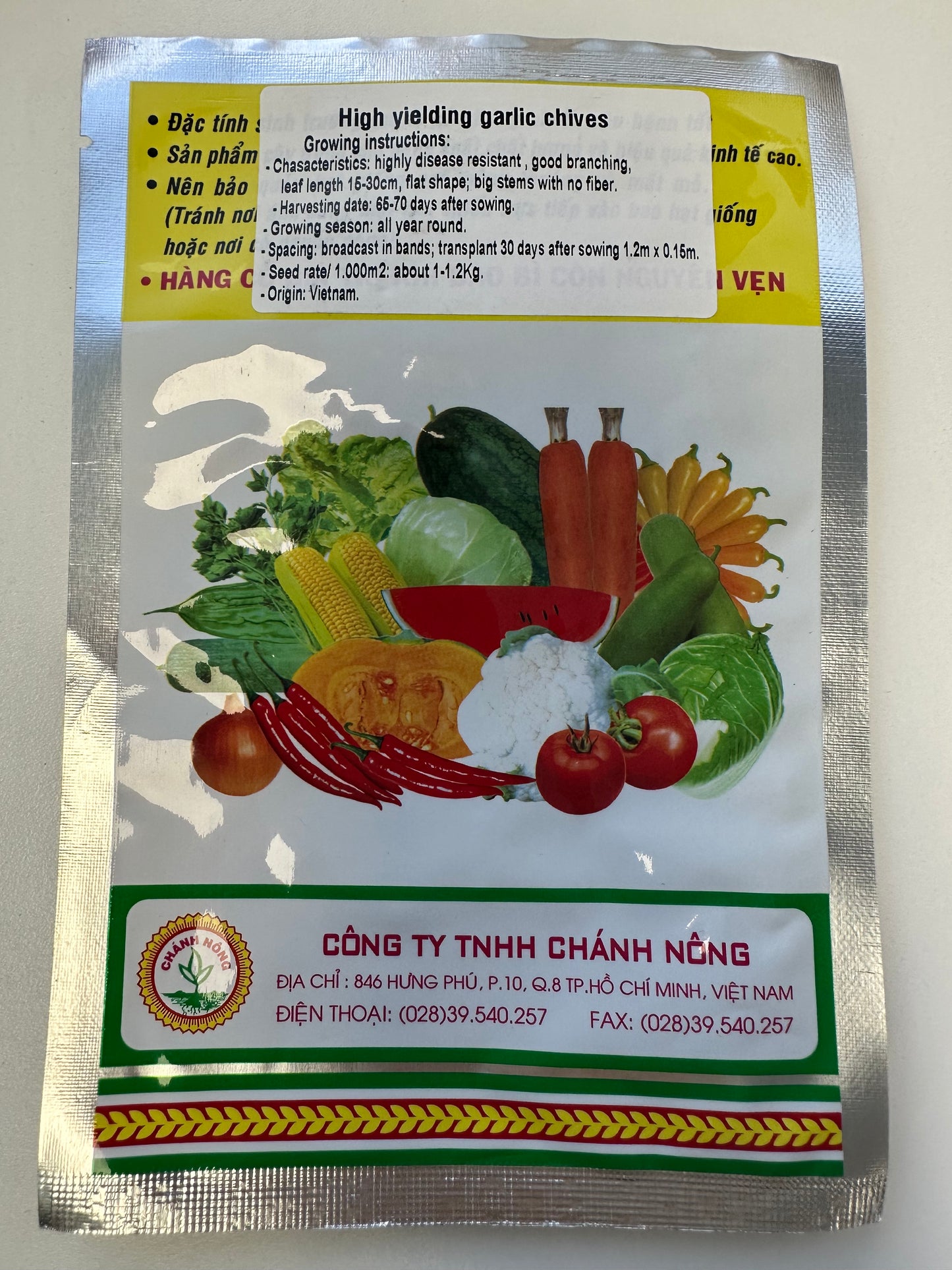 Chánh Nông - High-Yielding Garlic Chives Seeds (Hẹ Cao Sản)