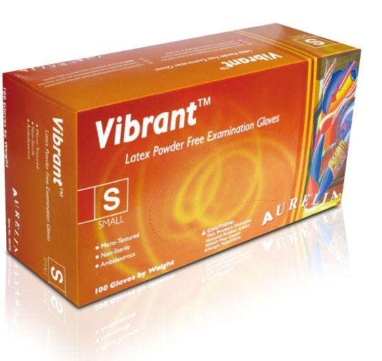 Nom du produit : Gants d'examen Vibrant® en latex sans poudre - Petite taille