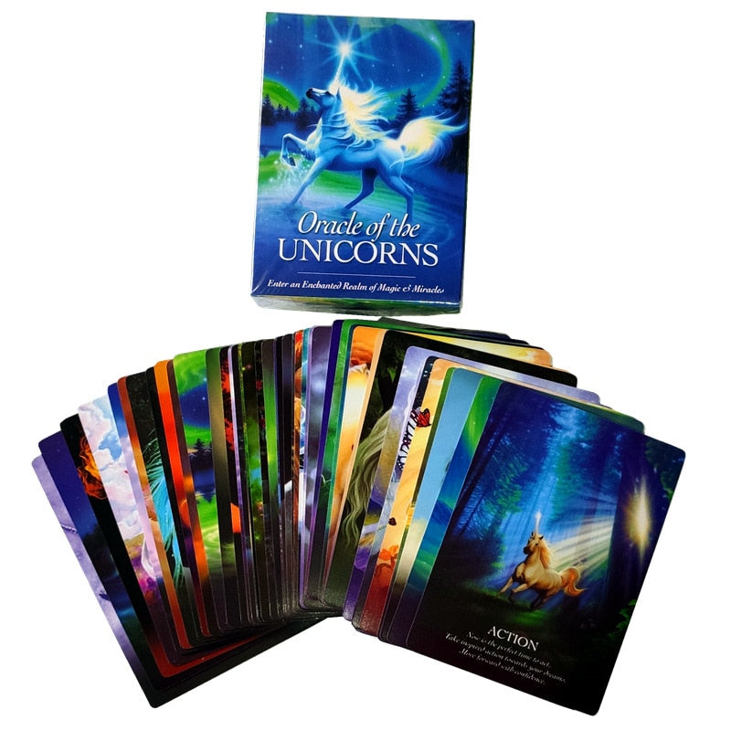 2019 New Read Fate lenormand Oracle Cards Mysterious Fortune Tarot Cards Game For Divination Fate unicorn oracle cards FT014