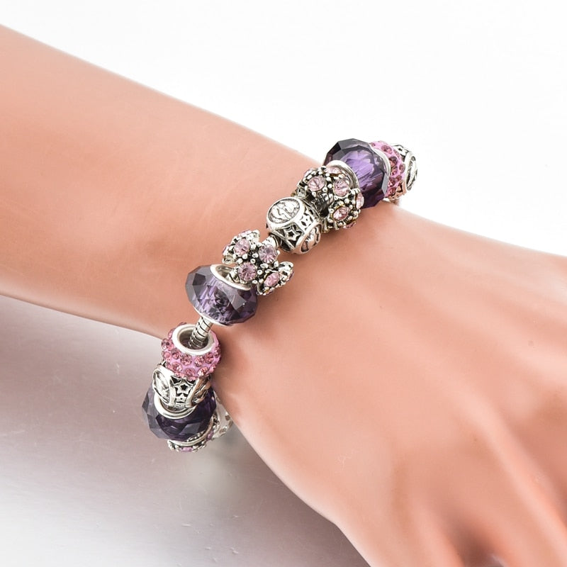 YADA INS new 12 Constellation Bracelets&Bangles For Women Men Bracelets Charm Crystal Jewelry Zodiac Horoscope Bracelet BT200180