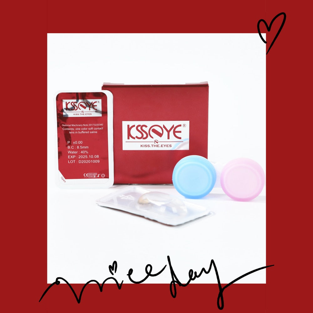 Ksseye 1Pair(2pcs) Taylor OMG Bigbarbie Natural Soft Color Contact lenses For Eyes Contact lens Beautiful Pupil Cosmetic lens