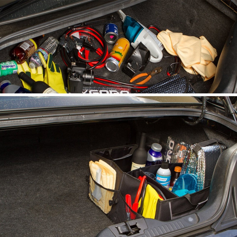 Car Trunk Organizer Eco-Friendly Super Strong & Durable Collapsible Cargo Storage Box For Auto Trucks SUV Trunk Box / Box