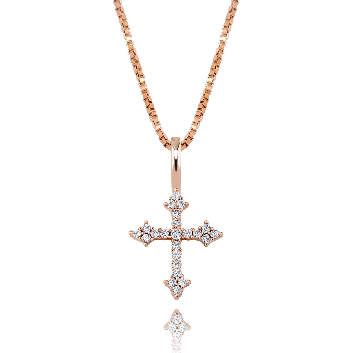 TOPGRILLZ 925 Sterling Silver Women Pendant Iced Cubic Zirconia Cross Pendant Fashion Hip Hop Jewelry For Gift