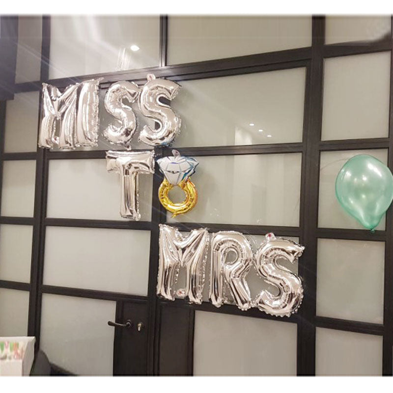 2020 Wedding Decoration Love Balloon Bride To Be Mr Mrs Wedding Balloon Baby Shower Table Decor Bachelorette Party Supplies