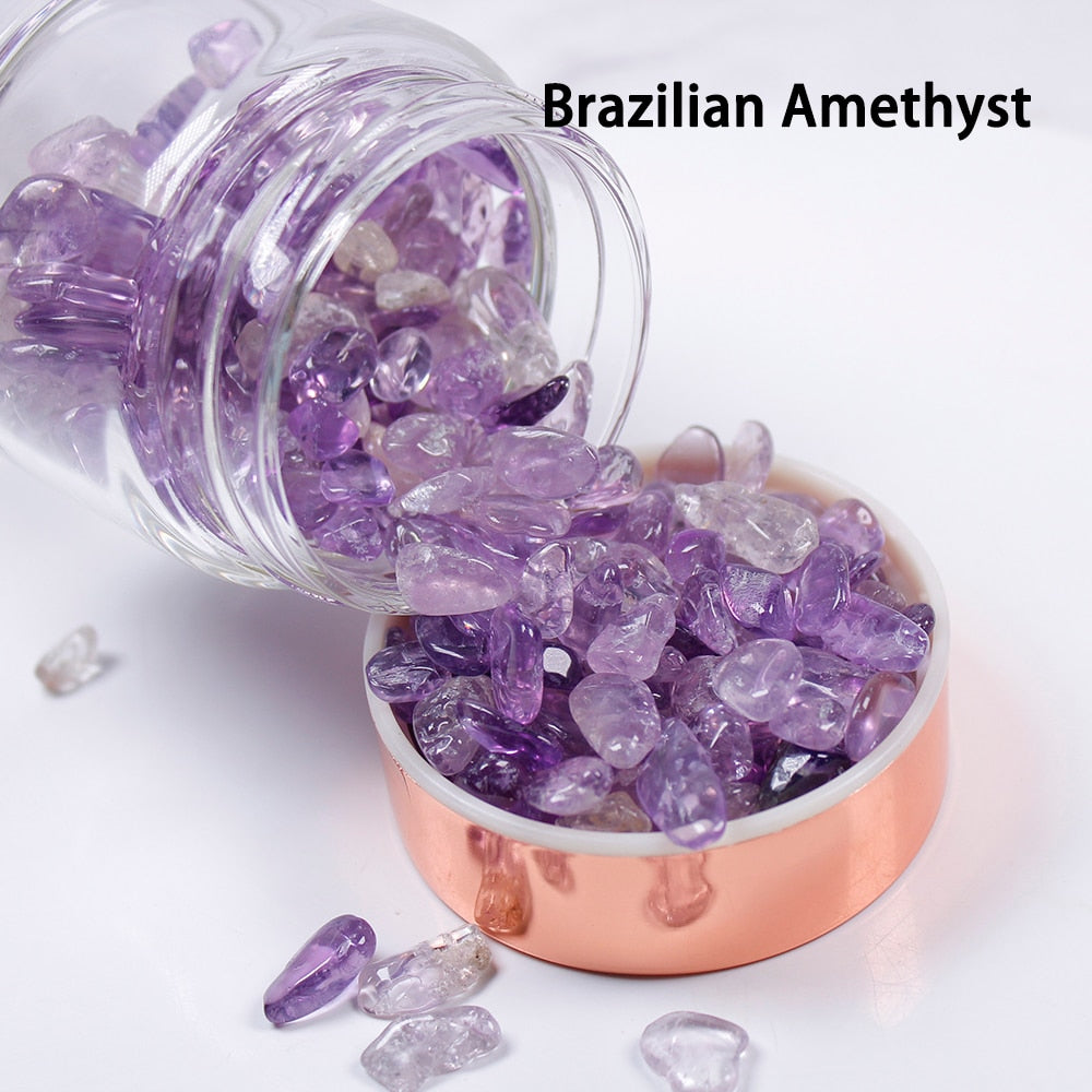 Natural Crystal Elixir Bottles gemstone Glass therapy stone Tea filter filter bottle Healing Crystal Infuser Energy cup