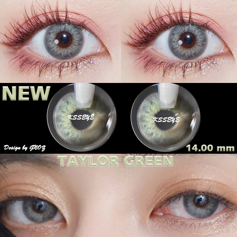 Ksseye 1Pair(2pcs) Taylor OMG Bigbarbie Natural Soft Color Contact lenses For Eyes Contact lens Beautiful Pupil Cosmetic lens