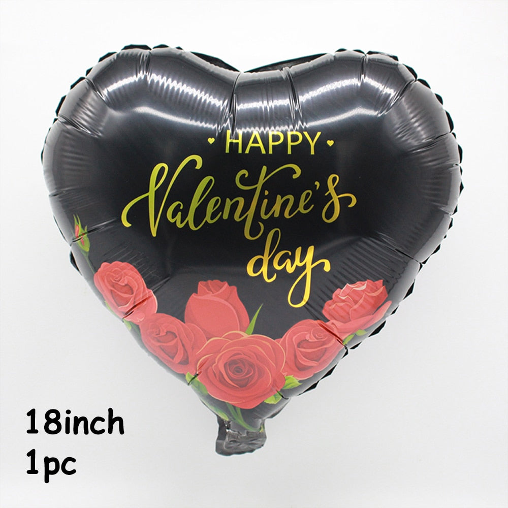 MMQWEC 1pc Red Love Balloons Love Foil Letters Balloon I Love You Heart Baloon Valentine's Day Marriage Wedding Party Decoration