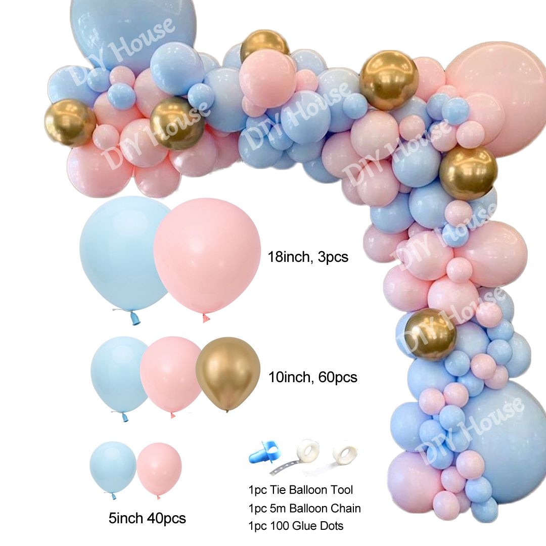 1set Macaron Balloon Arch Grey Pink Balloon Rose Gold Confetti Wedding Party Decoration Baby Shower Gender Reveal Supplies