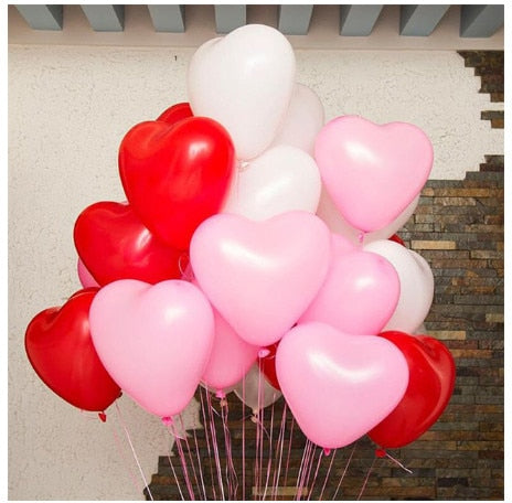 MMQWEC 1pc Red Love Balloons Love Foil Letters Balloon I Love You Heart Baloon Valentine's Day Marriage Wedding Party Decoration