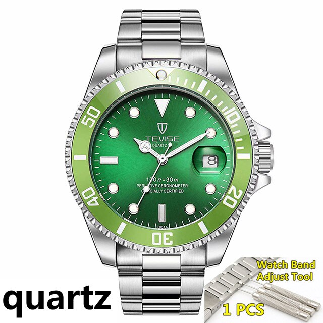 New Famous Brand TEVISE Automatic Mechanical Man Watches Business Men's Stailness Steel Wristwatch Luxury Watch Men Reloj Hombre