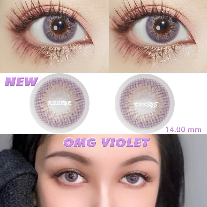 Ksseye 1Pair(2pcs) Taylor OMG Bigbarbie Natural Soft Color Contact lenses For Eyes Contact lens Beautiful Pupil Cosmetic lens