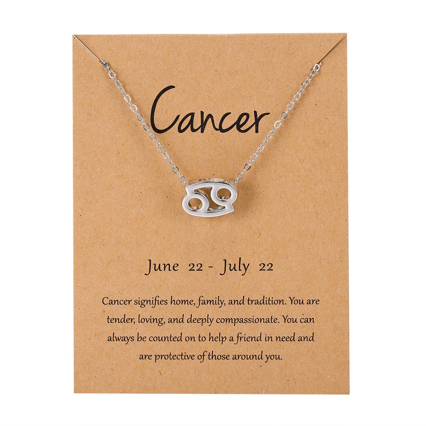 Zodiac Sign Pendant Necklace For Women 12 Constellation Jewelry Choker Charm Silver Color Chain Birthday Card Gift Female Collar
