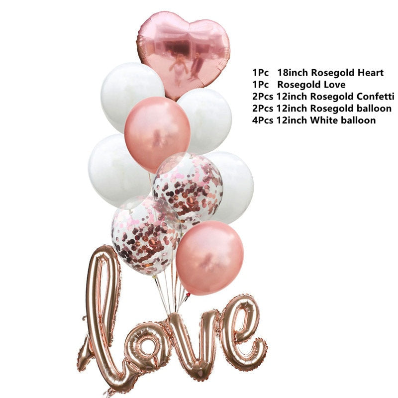 2020 Wedding Decoration Love Balloon Bride To Be Mr Mrs Wedding Balloon Baby Shower Table Decor Bachelorette Party Supplies