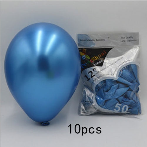 Gold Silver Metal Latex Balloons 18 30 40 50 60 70 Years Number Happy Birthday Anniversary Party Decor Adult Foil Balloon Gift