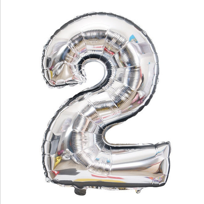 Gold Silver Metal Latex Balloons 18 30 40 50 60 70 Years Number Happy Birthday Anniversary Party Decor Adult Foil Balloon Gift