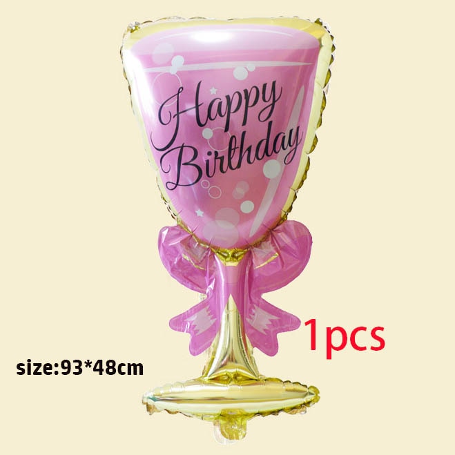 Gold Silver Metal Latex Balloons 18 30 40 50 60 70 Years Number Happy Birthday Anniversary Party Decor Adult Foil Balloon Gift