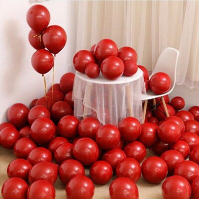 Wholesale 50pcs Chrome Gold Balloon Flashing Metal Balloon Thick Pearly Metal Wedding Decoration Metallic Balloons 10inch 1.8g