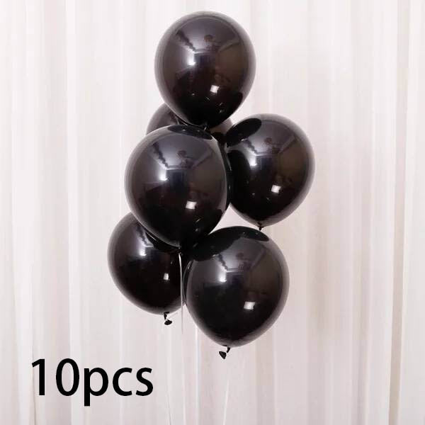 Gold Silver Metal Latex Balloons 18 30 40 50 60 70 Years Number Happy Birthday Anniversary Party Decor Adult Foil Balloon Gift