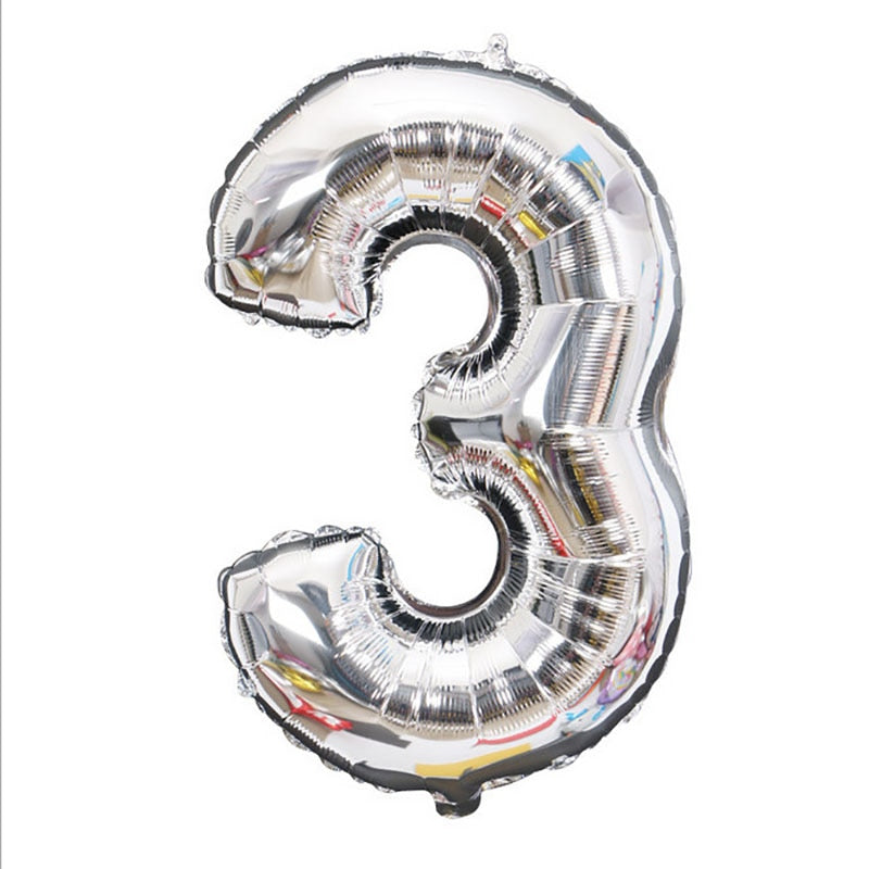 Gold Silver Metal Latex Balloons 18 30 40 50 60 70 Years Number Happy Birthday Anniversary Party Decor Adult Foil Balloon Gift