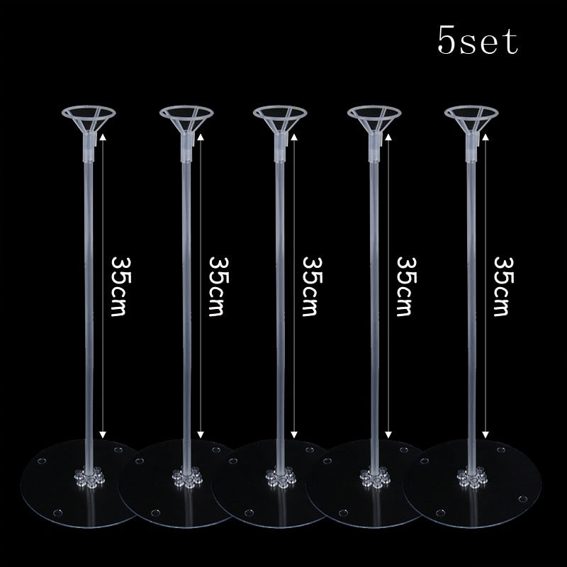 1set 7/10 Tubes Balloon Stand Holder Column Balloons Arch Stick Happy Birthday Ballon Kids Baby Shower Wedding Party Decoration