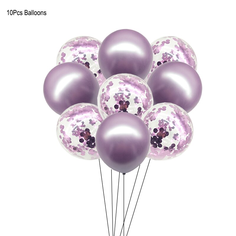 Baby Girls First 1st Birthday Decoration Pink Balloon Garland Tableware Set For Baby Shower Kids Gender Reveal Party Supplies