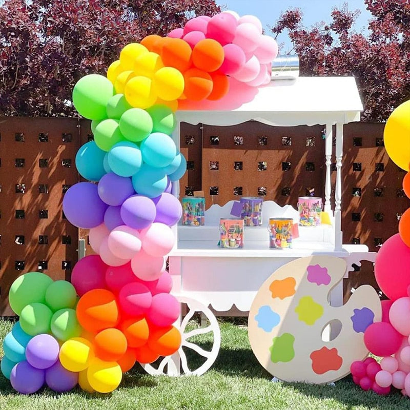 Rainbow Balloon Arch Garland Kit Multicolor Latex Ballons For Carnival Circus Theme Birthday Wedding Decor Baby Shower Party