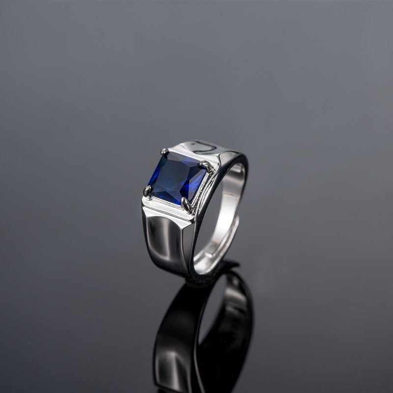Nhẫn Thời Trang Nam Nữ Bạc 925 Đính Đá Cubic Zirconia, Nhẫn Hở Ngón Đeo Đám Cưới, Đính Hôn, Tiệc Tùng, Trang Sức