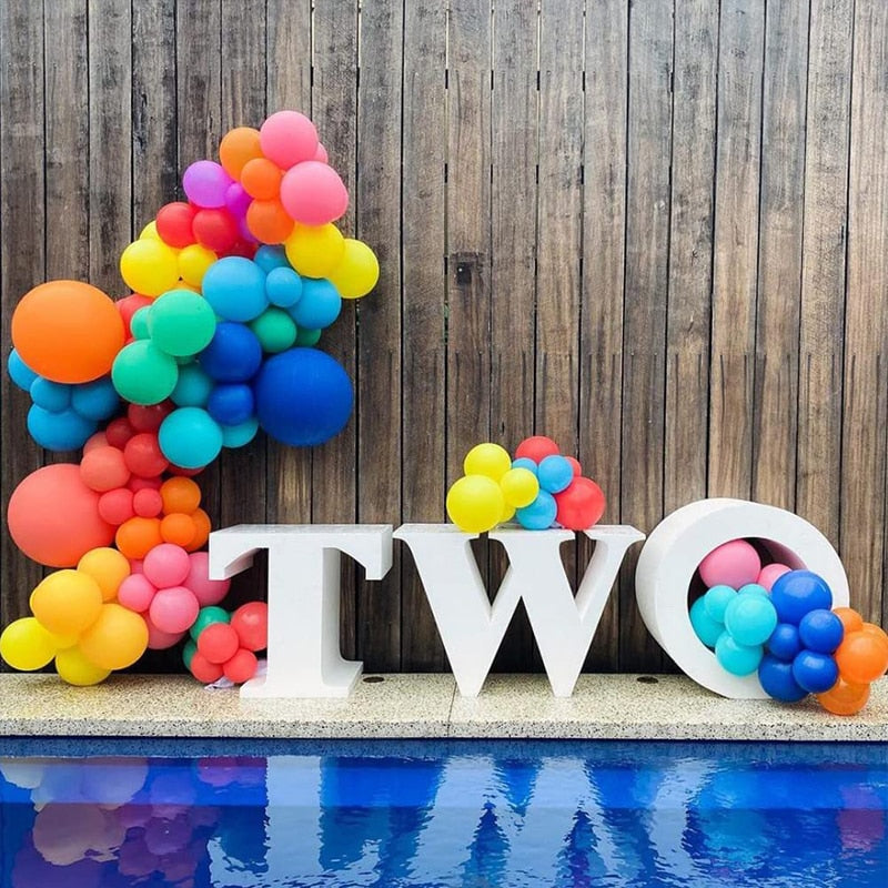 Rainbow Balloon Arch Garland Kit Multicolor Latex Ballons For Carnival Circus Theme Birthday Wedding Decor Baby Shower Party