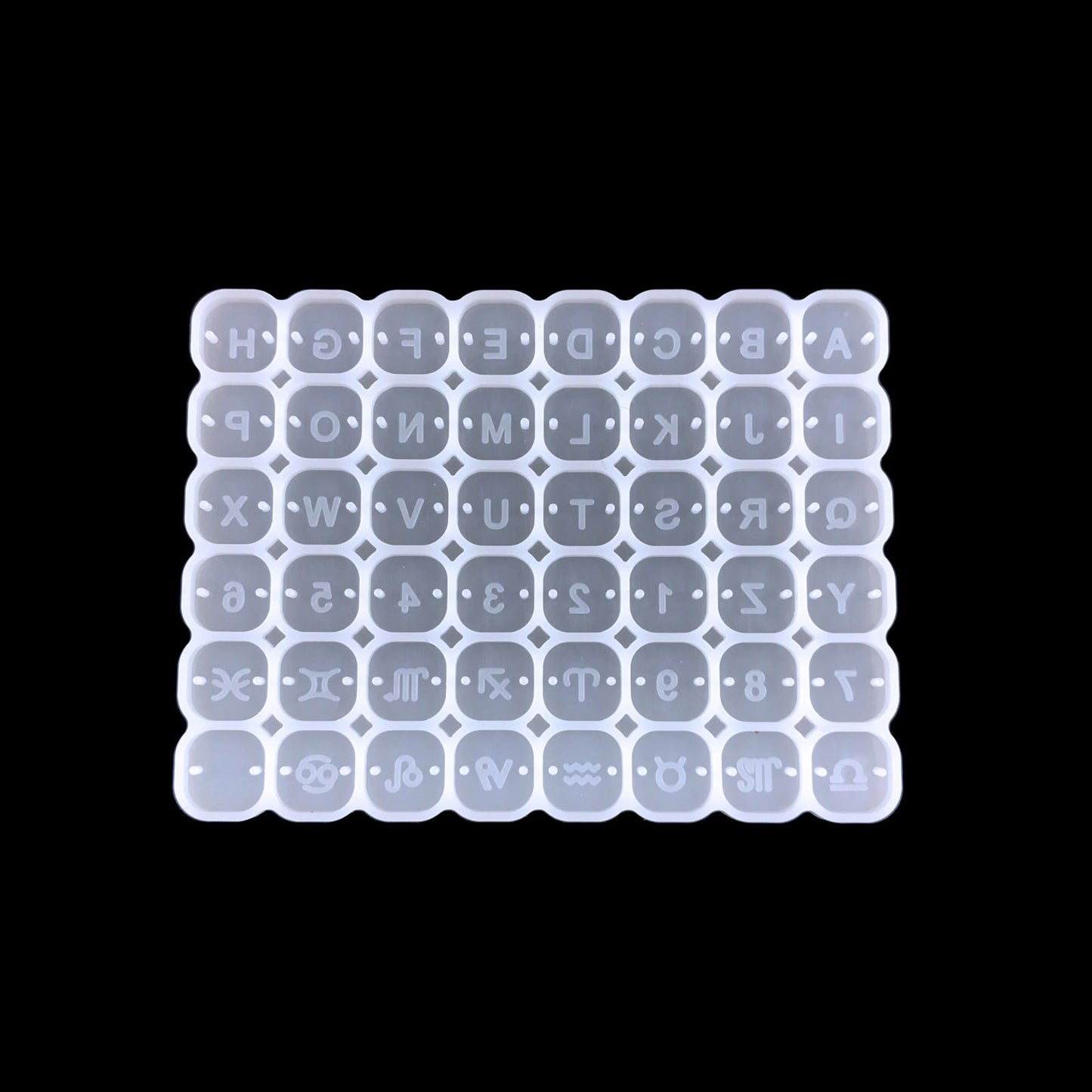 Zodiac Jewelry Pendants Silicone Molds for Handmade UV Epoxy Resin 12 Constellation Necklace Bracelet Keychain Pendant Mould