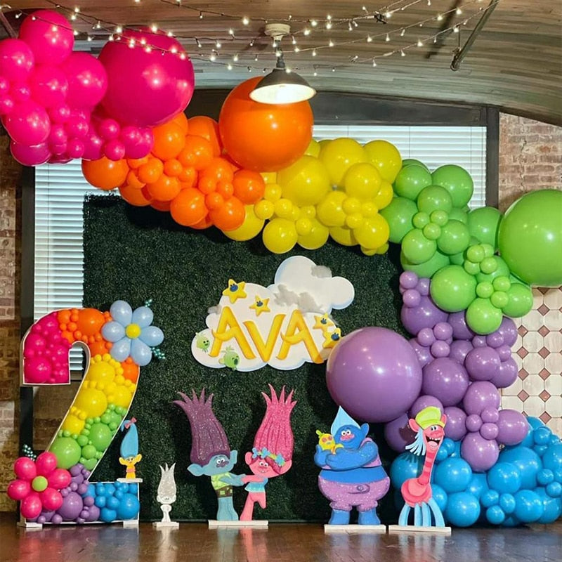 Rainbow Balloon Arch Garland Kit Multicolor Latex Ballons For Carnival Circus Theme Birthday Wedding Decor Baby Shower Party