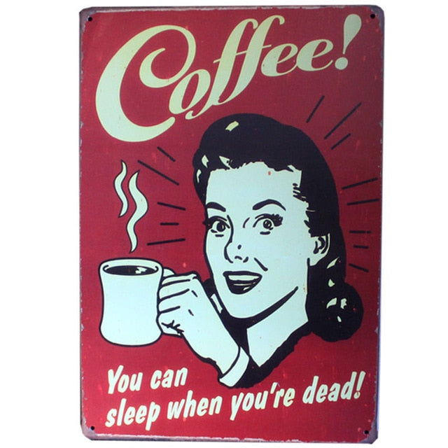 8"x12" "COME IN WE'RE OPEN " And " SORRY WE'RE CLOSED " Vintage Metal Sign Tin Poster Pub Bar Cafe Shop Retro Plaque A409