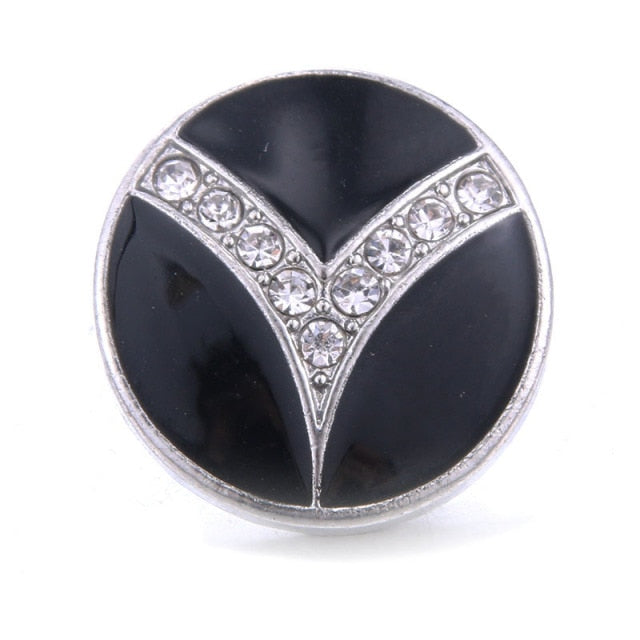 10pcs/lot Snap Button Jewelry Blue Ocean Series Crystal Dolphin Sea 18mm Metal Snap Jewelry Fit DIY Snap Bracelet Bangle Necklac