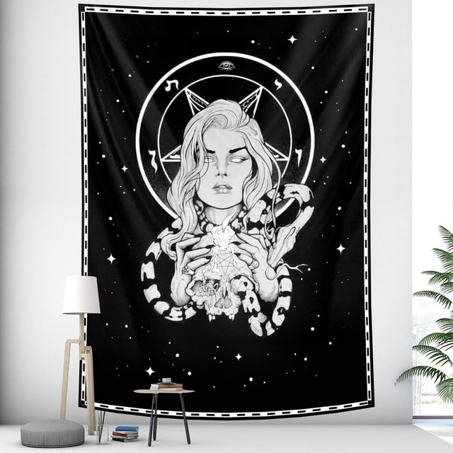 Tarot Divination home decoration witchcraft tapestry Mandala wall decoration Hippie Bohemian decorative sheet sofa blanket