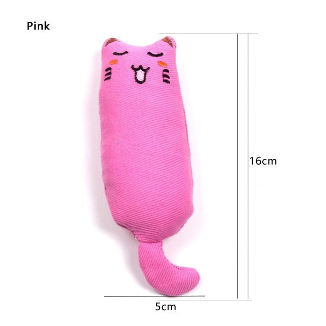 Teeth Grinding Catnip Toys Funny Interactive Plush Cat Toy Pet Kitten Chewing Vocal Toy Claws Thumb Bite Cat mint For Cats hot