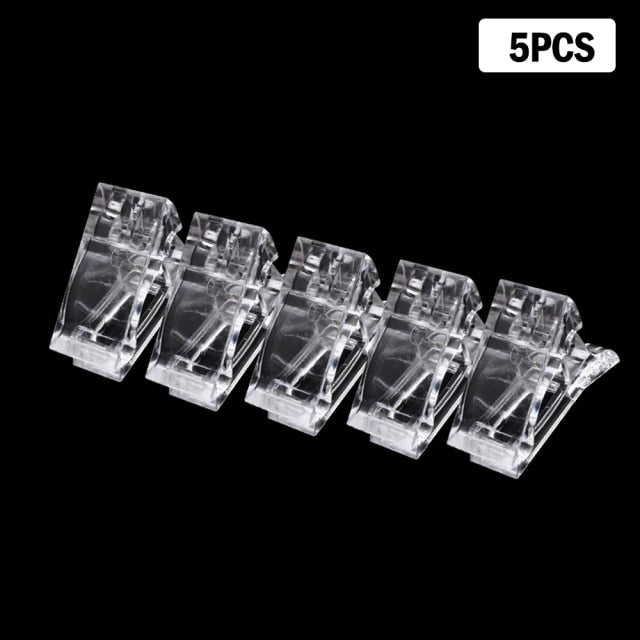 Pinces à ongles professionnelles pour extensions en acrylique, faux ongles, clip de construction rapide, moule pour gel UV, fournitures de manucure.